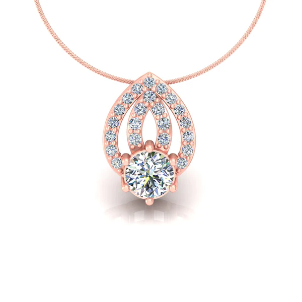 Round Diamond Sterling Silver Solitaire Women Pendant, Moissanite Diamond Pendant, Moissanite Women Pendant, Anniversary Gift Pendant, Engagement Gift Women Pendant