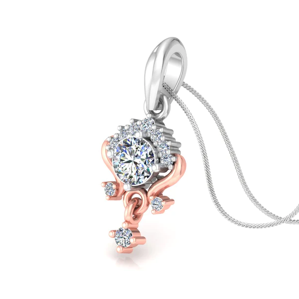 AL1ZE-C1-PD035-A_600x600 Round Diamond Sterling Silver Solitaire Women Pendant, Moissanite Diamond Pendant, Moissanite Women Pendant, Anniversary Gift Pendant, Engagement Gift Women Pendant