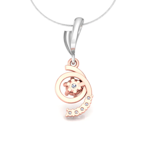 Round Diamond Sterling Silver Solitaire Women Pendant, Moissanite Diamond Pendant, Moissanite Women Pendant, Anniversary Gift Pendant, Engagement Gift Women Pendant