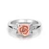 AL1ZE-RC-RG011-A_600x600 Round Moissanite Diamond Rose Shape Engagement Ring, Moissanite Diamond Engagement Ring, Sterling Silver Wedding Ring For Bridal, Solid Gold Anniversary Ring Gift For Her