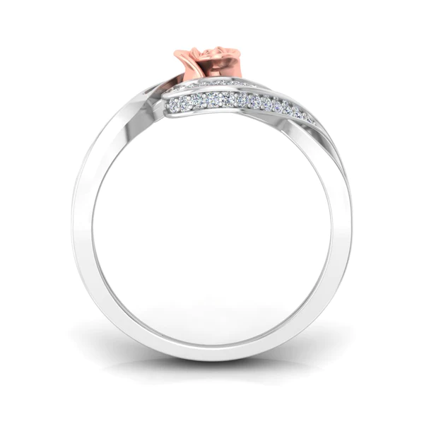 AL1ZE-RC-RG016-B_600x600 Round Moissanite Diamond Rose Shape Engagement Ring, Moissanite Diamond Engagement Ring, Sterling Silver Wedding Ring For Bridal, Solid Gold Anniversary Ring Gift For Her