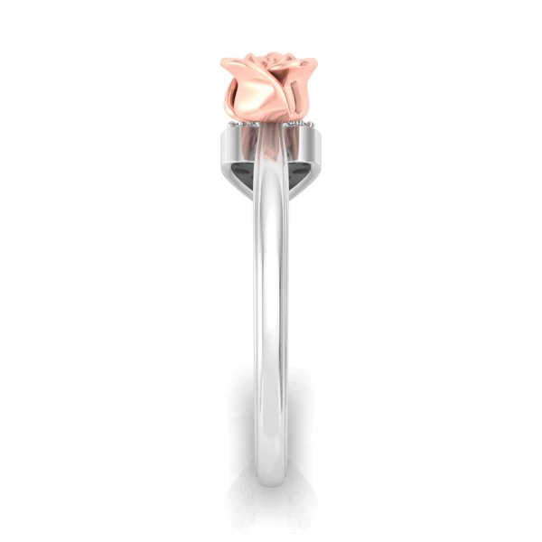 AL1ZE-RC-RG020-C_600x600 Round Moissanite Diamond Rose Shape Engagement Ring, Moissanite Diamond Engagement Ring, Sterling Silver Wedding Ring For Bridal, Solid Gold Anniversary Ring Gift For Her