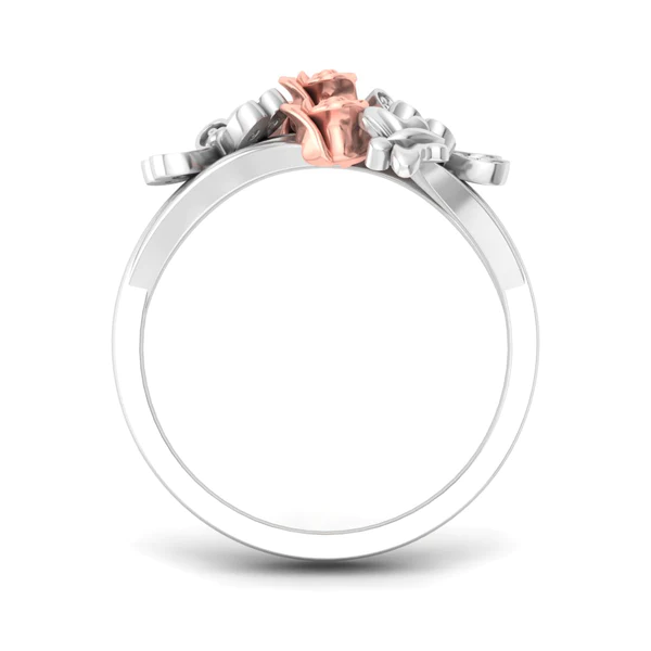 AL1ZE-RC-RG07-B_600x600 Round Moissanite Diamond Rose Shape Engagement Ring, Moissanite Diamond Engagement Ring, Sterling Silver Wedding Ring For Bridal, Solid Gold Anniversary Ring Gift For Her