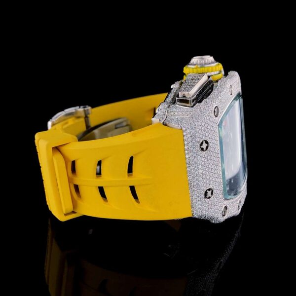 I_2023-05-03 121230 +0000 Rechard Mille Iced Out Diamond Watch, Working VVS Moissanite Diamond Men Wrist Watch, Wedding Gift Diamond Watch For Him