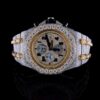 Audemars Piguet Full Iced Out Moissanite Diamond Men Watch, Stainless Steel All Chronology Working 2 Tone Gold Plated 42 mm Men Watch