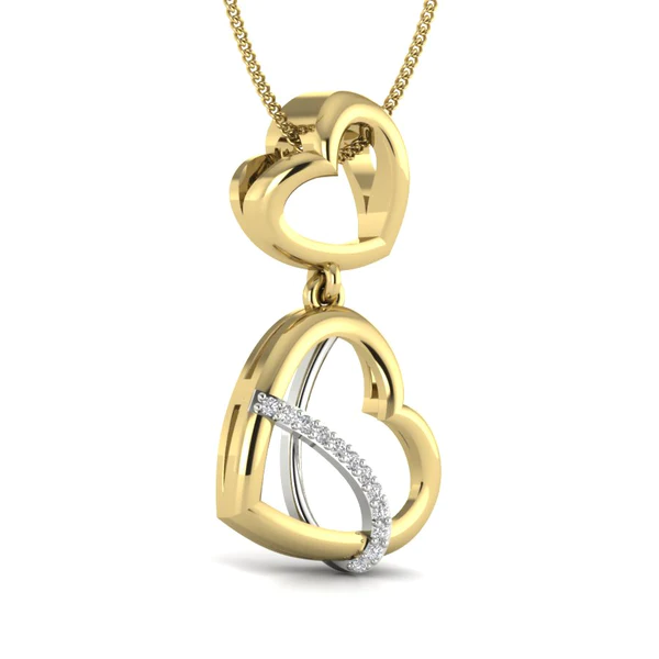 Round Diamond Sterling Silver Solitaire Women Pendant, Moissanite Diamond Pendant, Moissanite Women Pendant, Anniversary Gift Pendant, Engagement Gift Women Pendant