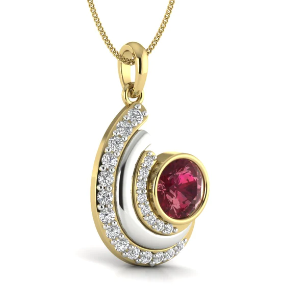 Round Diamond Sterling Silver Solitaire Women Pendant, Moissanite Diamond Pendant, Moissanite Women Pendant, Anniversary Gift Pendant, Engagement Gift Women Pendant