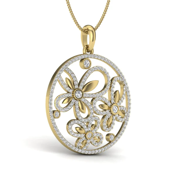 PPD-048-3_600x600 Round Diamond Sterling Silver Solitaire Women Pendant, Moissanite Diamond Pendant, Moissanite Women Pendant, Anniversary Gift Pendant, Engagement Gift Women Pendant