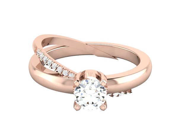 Round Cut Moissanite Solitaire Diamond Vintage Engagement Ring, Moissanite Wedding Ring, Silver Moissanite Diamond Women Ring, Proposal Gold Ring For Her