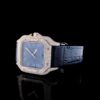 Cartier Santos Moissanite Diamond Full Iced Out Men Watch, Stainless Steel Yellow Gold Plated Men Watch For Birthday Gift