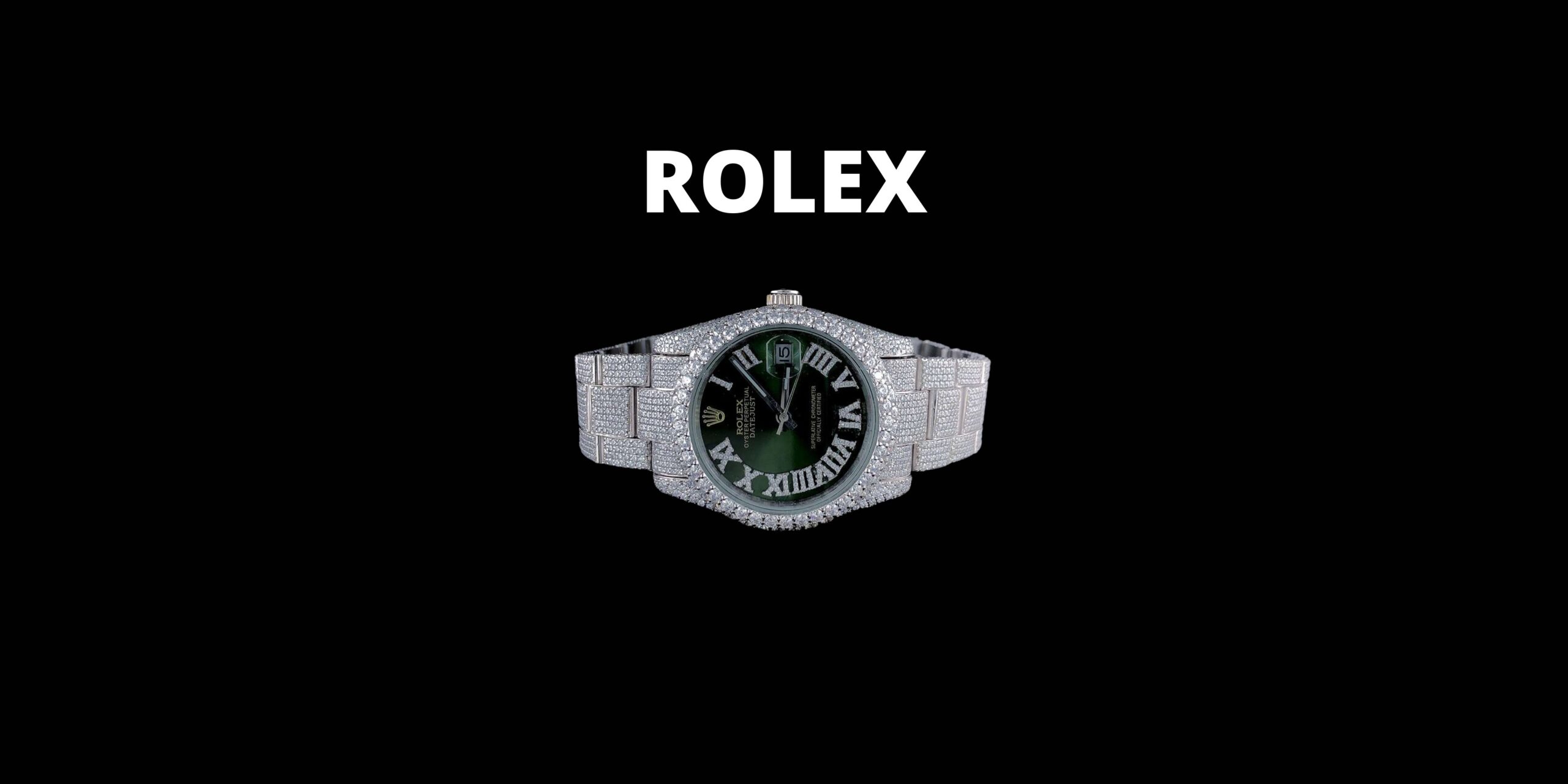 Rolex Datejust SKULL Customized Design VVS Diamond Men Watch, 41mm Dial White & Yellow Gold Plated Stainless Steel Men Watch For Gift, Fully Iced Out Birthday Gift Watch For Him